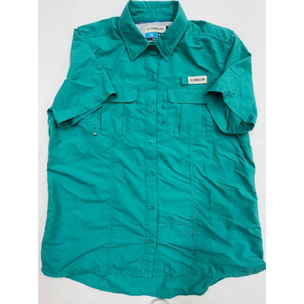 Magellan Outdoors Women's Medium Laguna Madre Short Sleeve Fishing Shirt